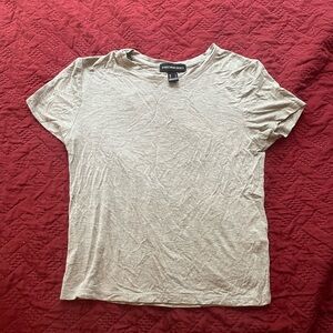 Light Gray Short Sleeve Top